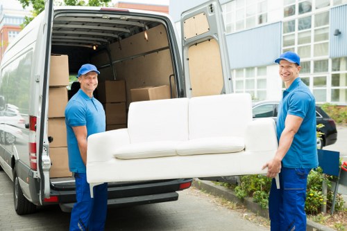 Removal team planning a house move in Golders Green