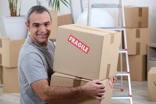 Local man with van helping with furniture transport