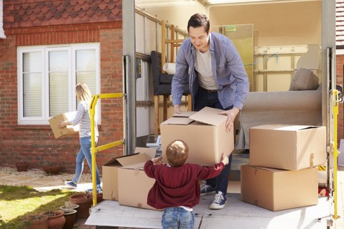 House moving service in Golders Green with a residential street setting
