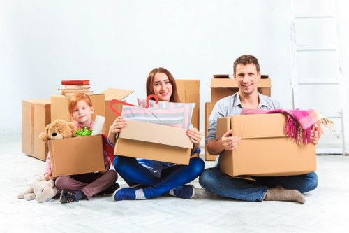 Office removals team planning a business relocation in Golders Green