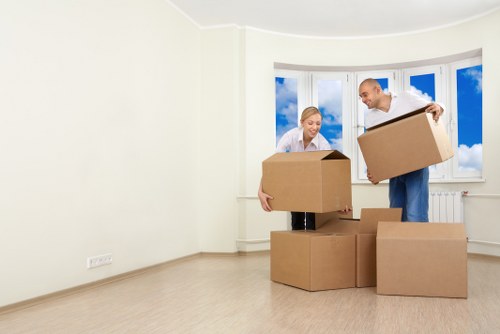 Retail and office items being moved safely during a commercial move