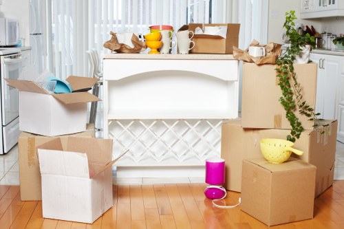 Household items prepared for a Goldersgreen man and van move