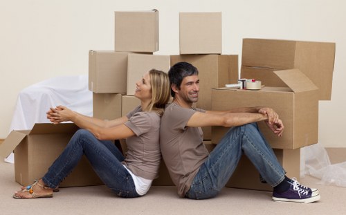 House move delivery and placement in a Golders Green home