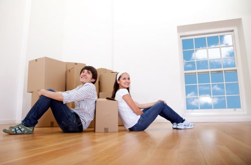 Professional van and man team completing a safe relocation