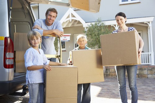 Preparing boxes and furniture for a Golders Green home relocation