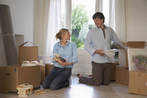 Local moving van ready for residential and business moves in Golders Green