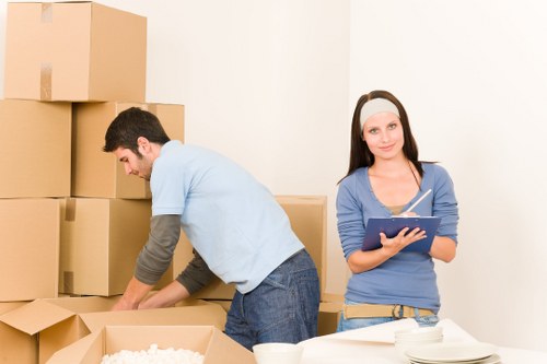 Service issue investigation and resolution stage for a moving company