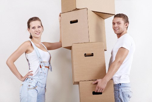 Careful furniture loading during a Golders Green house move