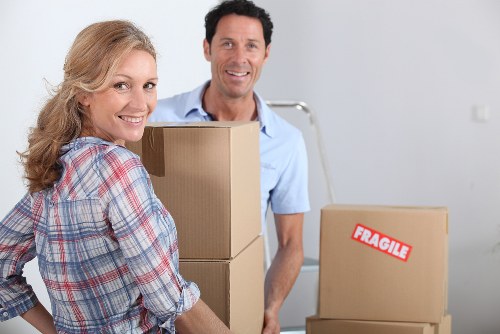 Removalists navigating access in a Golders Green residential street