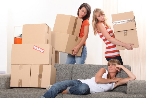 Loading a van for a business relocation near Golders Green station